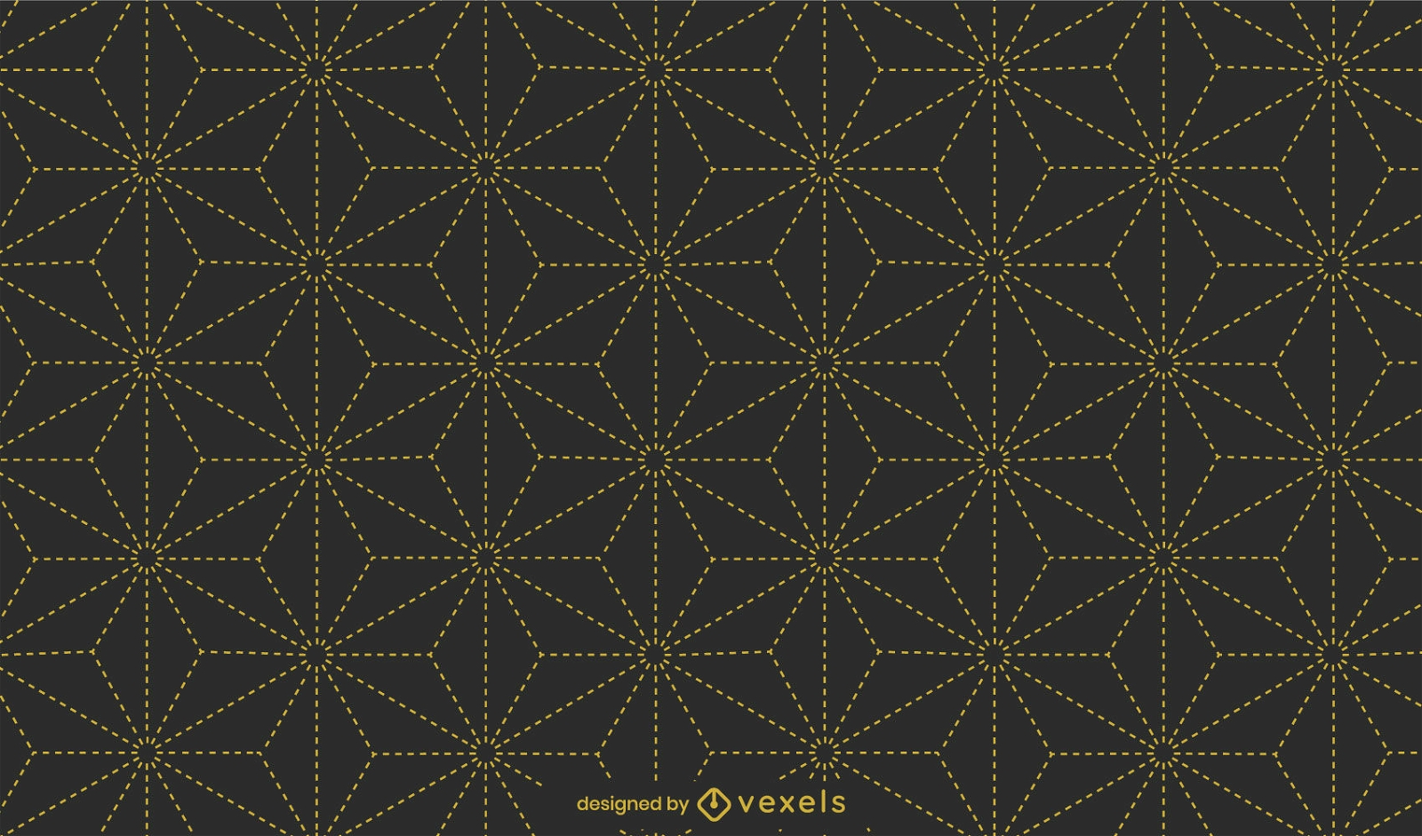Diseño de patrón geométrico cosido.