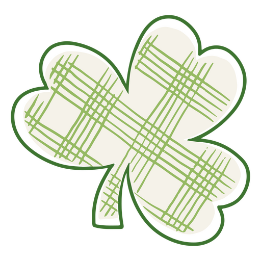 Shamrock green plaid PNG Design