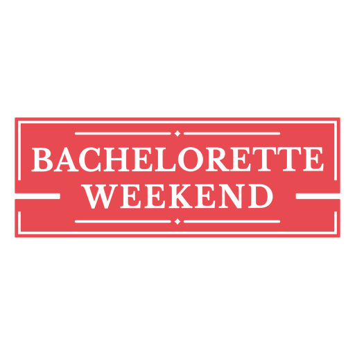 Bachelorette weekend label PNG Design