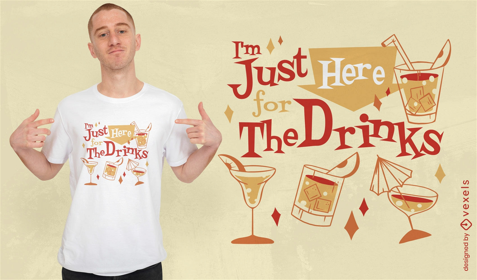 Christmas drinks quote t-shirt design