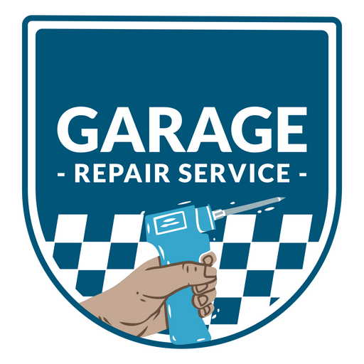 Logotipo del servicio de reparación de garaje Diseño PNG