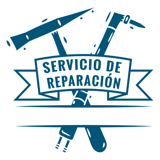 Distintivo de serviço de reparação Desenho PNG