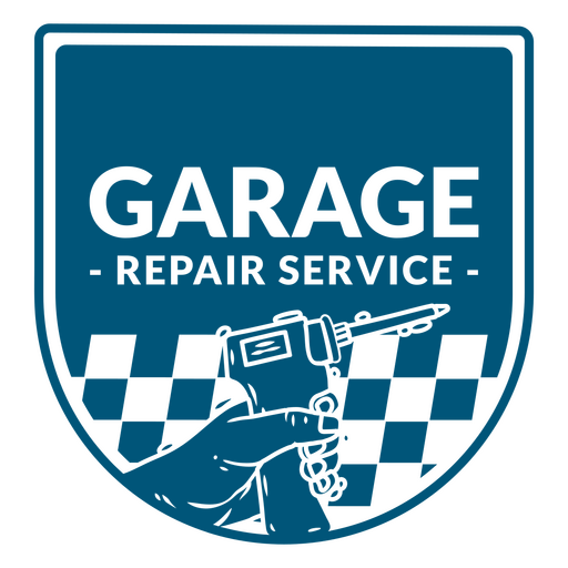 Garage repair service badge PNG Design