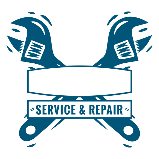 Service and repair logo PNG Design