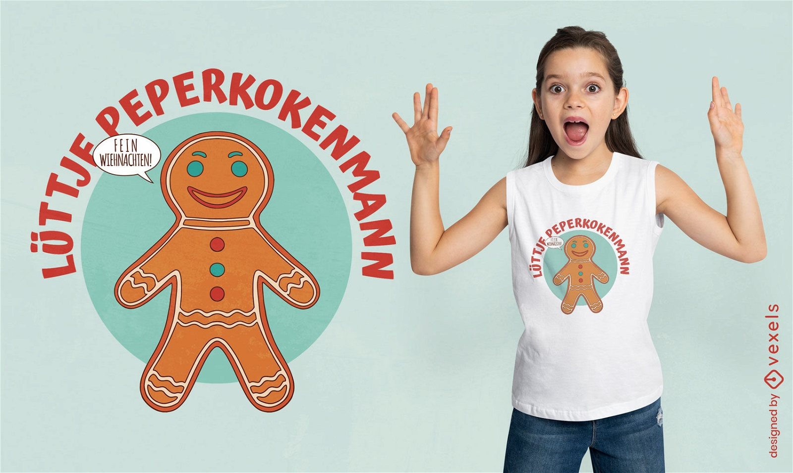 German gingerbread cookie t-shirt design