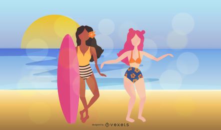 Vectores de sueño de verano 3