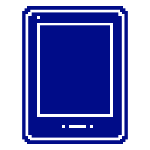 Blaues Tablet-Symbol PNG-Design