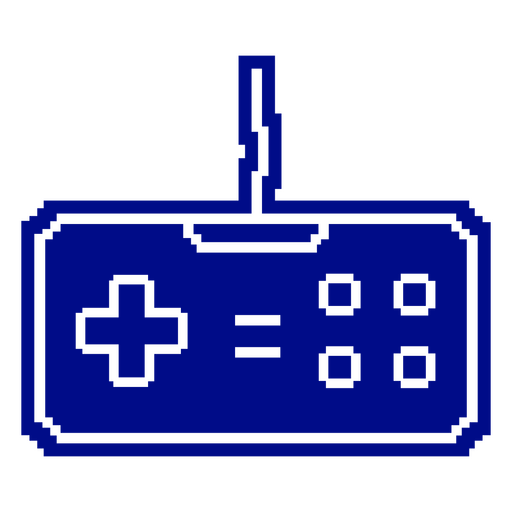 Blue game controller icon PNG Design