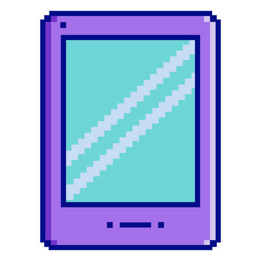 Lila Tablet-Pixelkunst PNG-Design