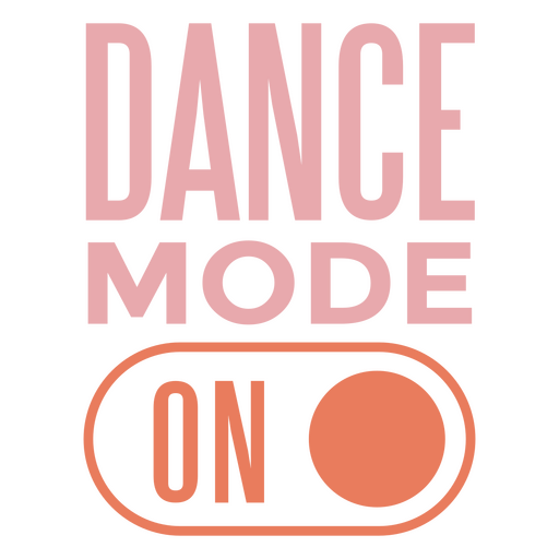 O logotipo do modo de dança Desenho PNG