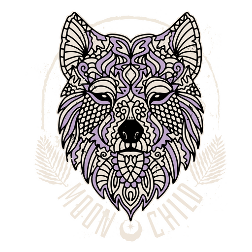 Wolf's head PNG Design