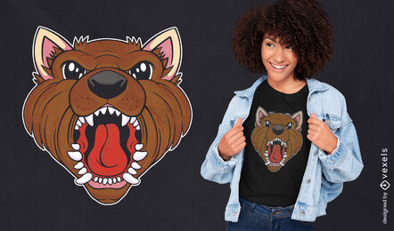 T-Shirt-Design des tamanischen Teufels