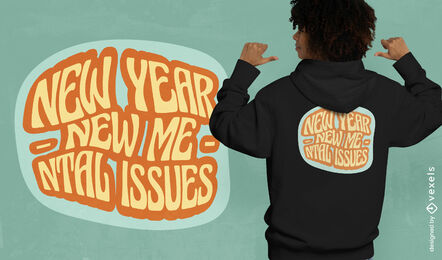 Funny new year sarcastic quote t-shirt design