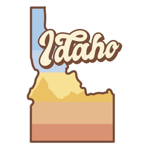 O estado de idaho é mostrado Desenho PNG