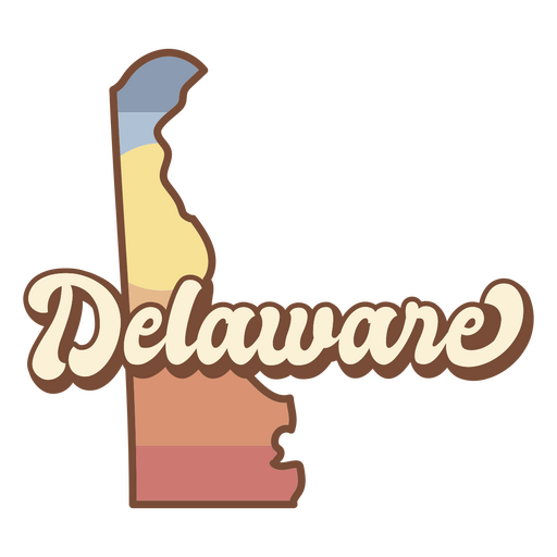 Delaware retrô pôr do sol estados dos eua Desenho PNG