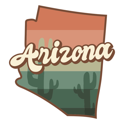 Arizona retrô pôr do sol estados dos eua Desenho PNG