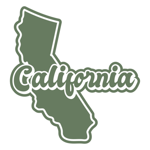 california, retro, corte, estados unidos de américa Diseño PNG