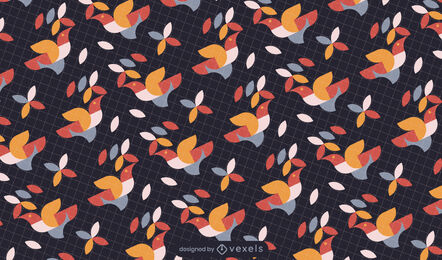 Birds animal flying flat pattern design