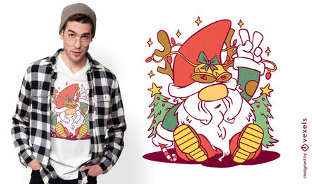 Christmas gnome t-shirt design
