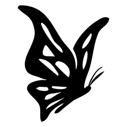 tatuagem de borboleta tribal Desenho PNG