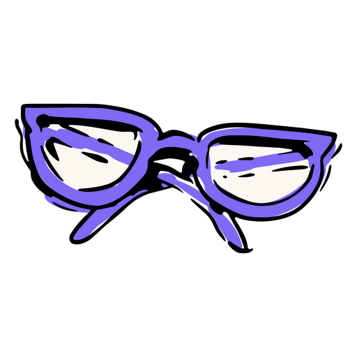 Pair of purple glasses PNG Design