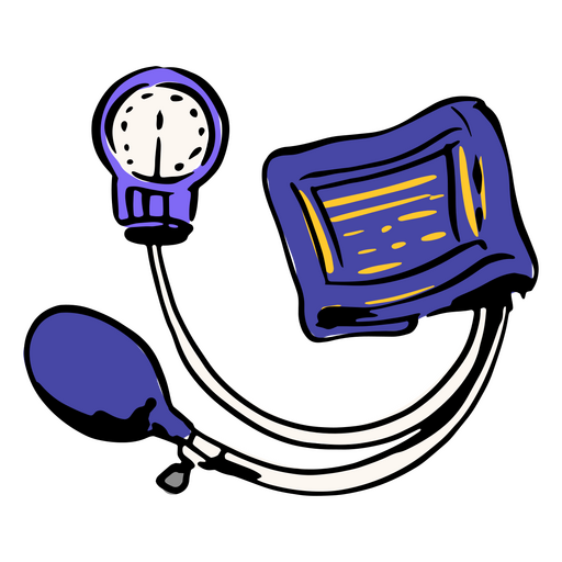 Ilustración de un manguito de presión arterial Diseño PNG