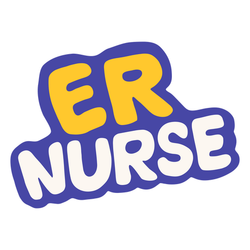 Logotipo de enfermera Er Diseño PNG