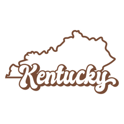 Kentucky retrô derrame estados dos eua Desenho PNG