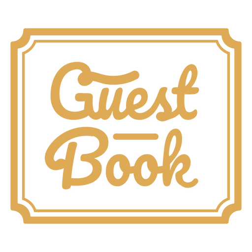 Das Gästebuch-Logo PNG-Design