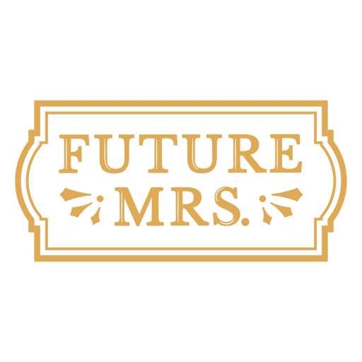El futuro logo de la señora. Diseño PNG