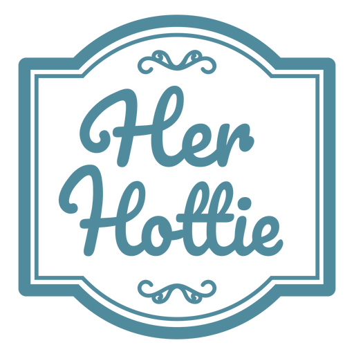 Her hottie logo PNG Design