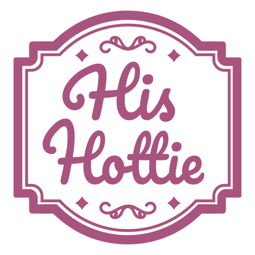 Sein Hottie-Logo PNG-Design