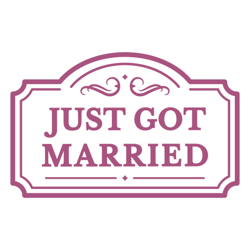 Just Got Married Logo Png And Svg Design For T Shirts