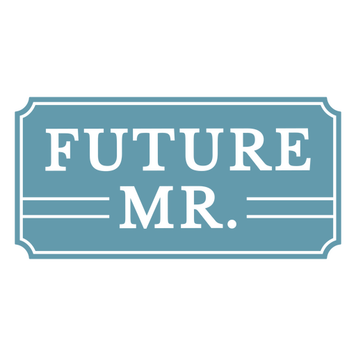 Logotipo del futuro señor Diseño PNG