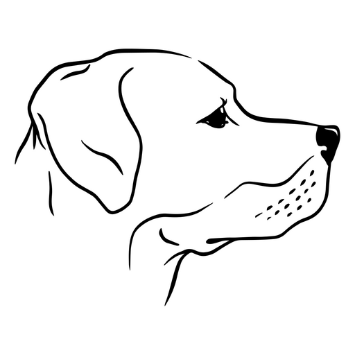 Diseño elegante de silueta de perro. Diseño PNG