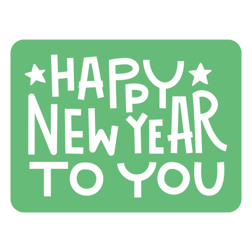 Happy new year to you sticker PNG Design