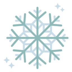 Snowflake With Stars PNG & SVG Design For T-Shirts