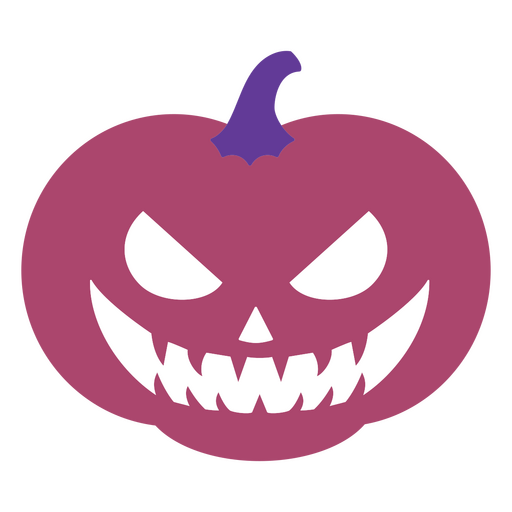 Icono de jack o linterna púrpura Diseño PNG