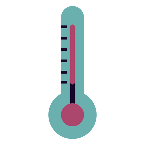 Icono de calor del termómetro Diseño PNG