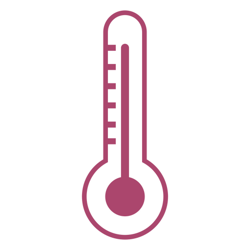 Ícone de termômetro rosa Desenho PNG