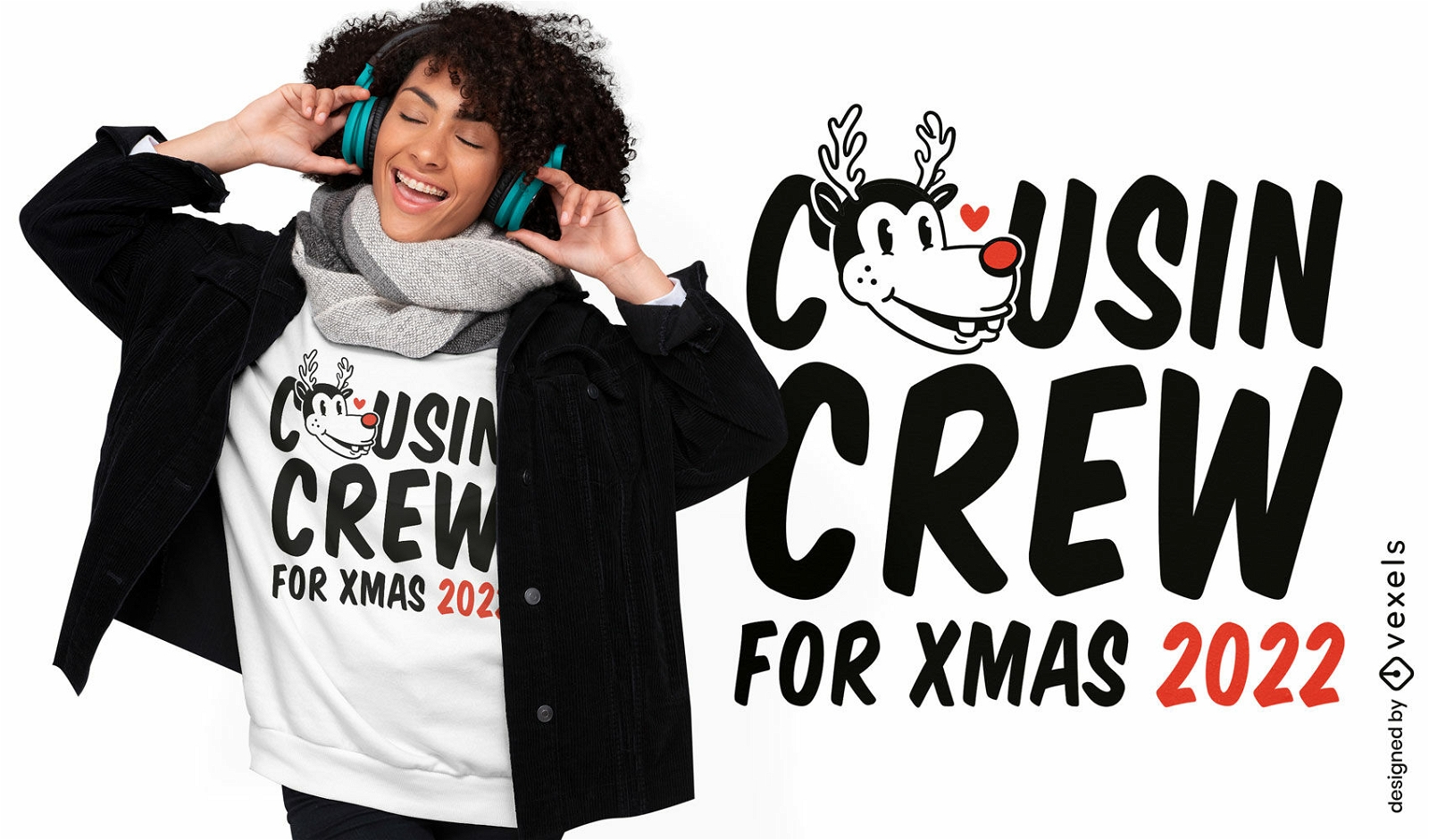 Christmas cousing crew t-shirt design