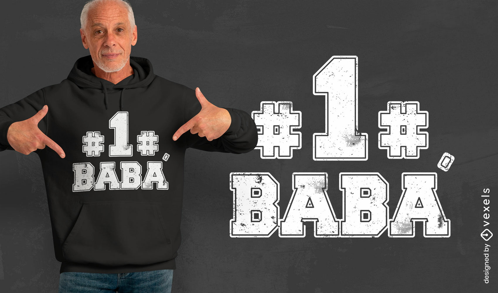 Diseño de camiseta de babá número uno.