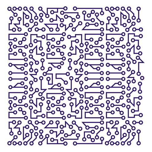 Intricate circuit pattern design PNG Design