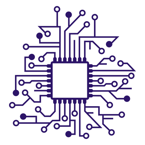 Modern circuit board design illustration PNG Design