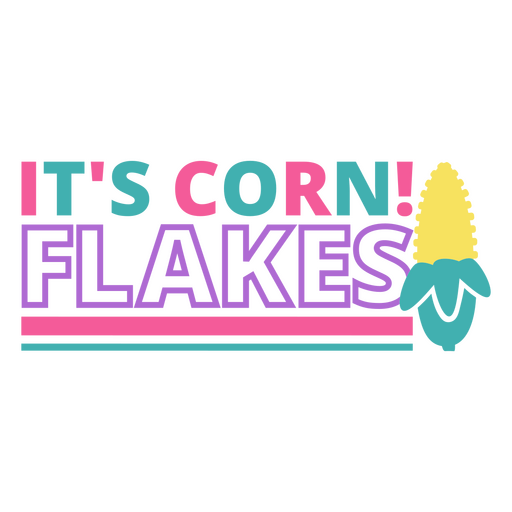 It's corn flakes PNG Design