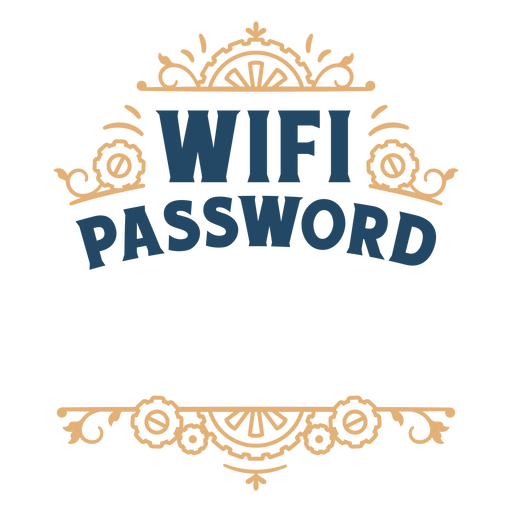 Das WLAN-Passwort-Logo PNG-Design