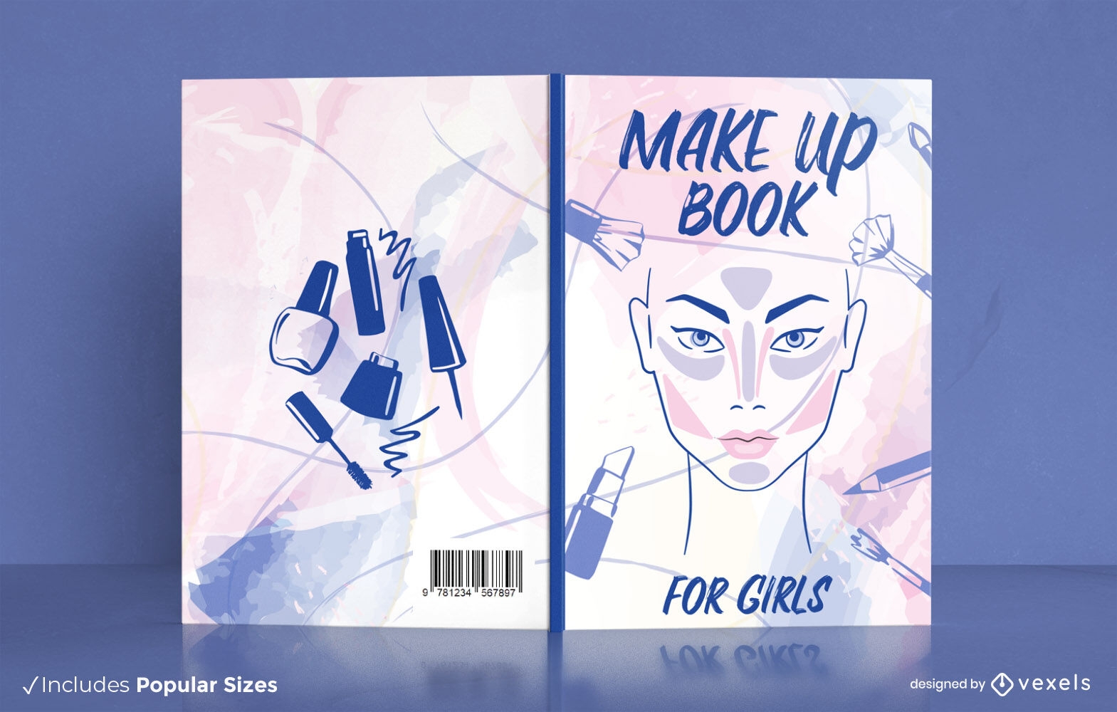 Make up hobby art book cover design