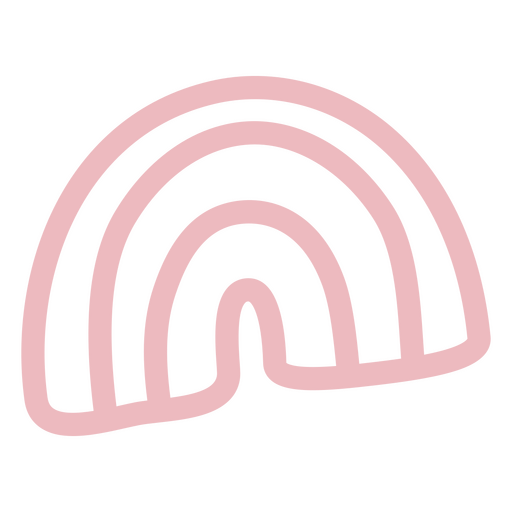 Ícone de arco-íris rosa Desenho PNG