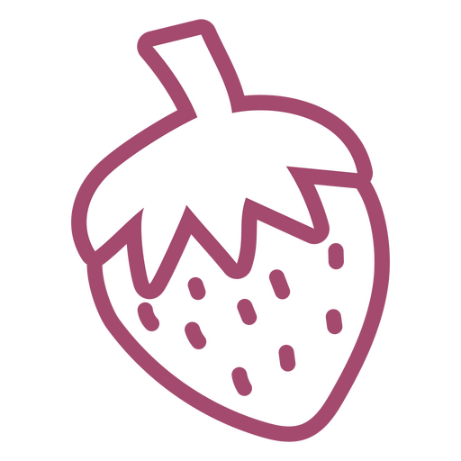 Strawberry icon stroke PNG Design