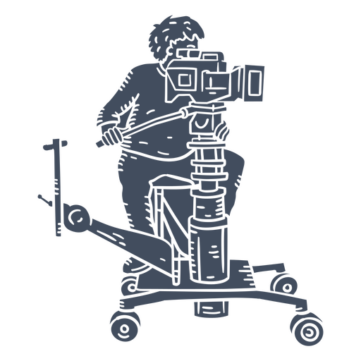 Desenho preto e branco de um homem em um tripé Desenho PNG